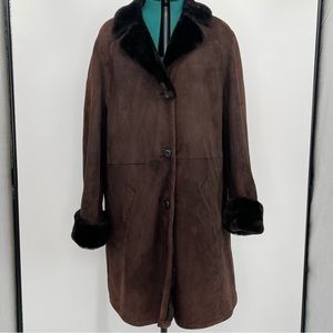 Anne Klein Real Shearling Brown coat
